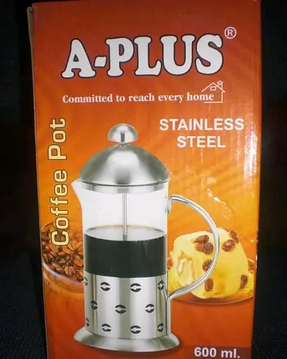 Заварник френч пресс для чая кофе А - Плюс 1027 600мл френч чайник заварник стеклянный с прессом - фото 3