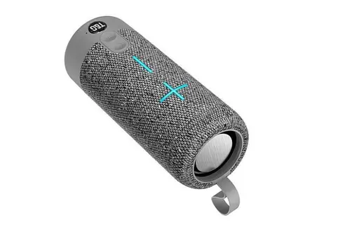 Портативна бездротова Bluetooth-колонка TG-619C з потужним звучанням LED-підсвіткою та ремінцем для перенесення Сірий - фото 2
