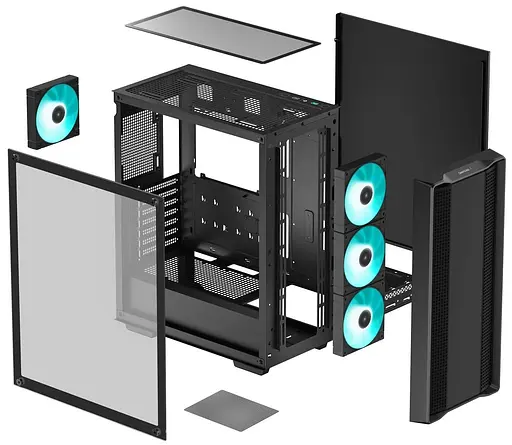 Корпус Deepcool CC560 V2 Black (R-CC560-BKGAA4-G-2) без блока питания - фото 11