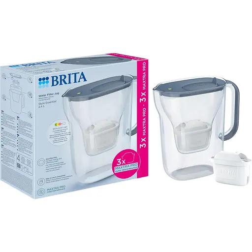 Фільтр-глечик Brita Style Essential Mxpro сіро-блакитний + 3 картриджа (1058103) - фото 6