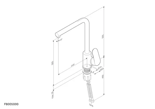 Змішувач для кухні AM.PM Like F8005000 - фото 6