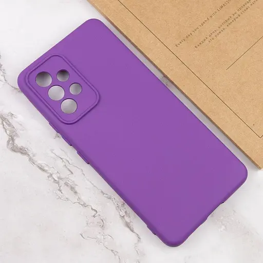 Чохол TPU GETMAN Liquid Silk Full Camera для Samsung Galaxy A53 5G Фіолетовий / Purple - фото 4