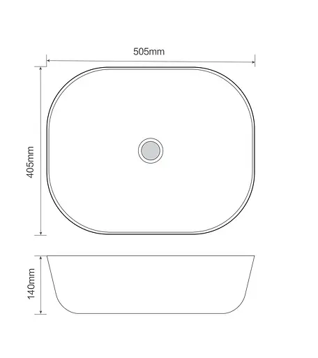 Умивальник накладний Mixxus Premium Diverse-0107 505x405x140 мм MP6550, Білий - фото 3