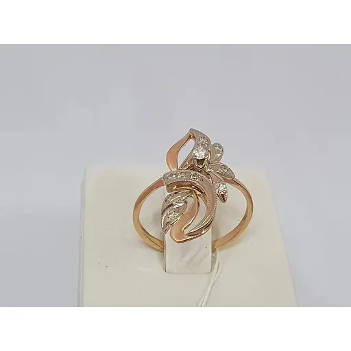 Золоте кільце Гаразд з діамантами. 302403 19 - фото 2