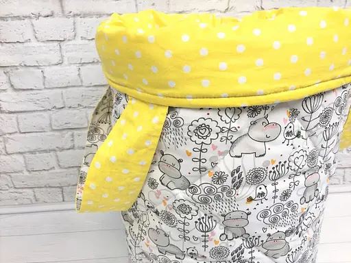 Корзина для игрушек Moontime "Бегемотики" - фото 2