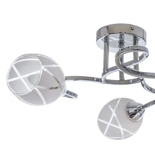 Люстра стельова Brille E27 60W CH (LK-643C/3) - фото 3