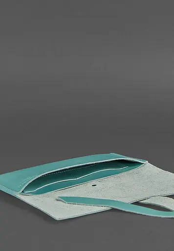 Кожаный женский тревел-кейс Voyager 1.2 Бирюзовый - фото 3