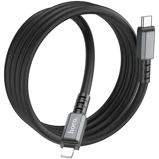 Кабель Hoco X85 iP Strength PD charging data cable Чорний