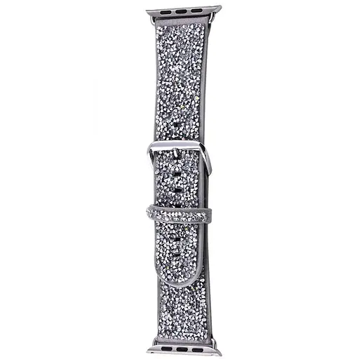 Ремешок Bling World Rock Diamond для Apple Watch 38/40/41/42mm(ser.10) Серебряный