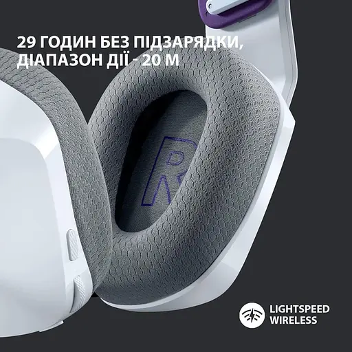 Ігрова гарнітура Logitech G733 Lightspeed Wireless RGB White (981-000883) - фото 3