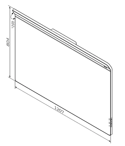 Зеркало настенное с LED-подсветкой и антизапотеванием Am.Pm Inspire 2.0 120 см M50AMOX1201SA - фото 6