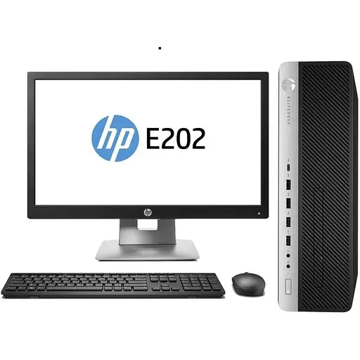 Комплект Компьютер HP EliteDesk 800 G3 SFF (i3-6100/8/120SSD) + Монитор 20" HP EliteDisplay E202 Б/У - фото 1
