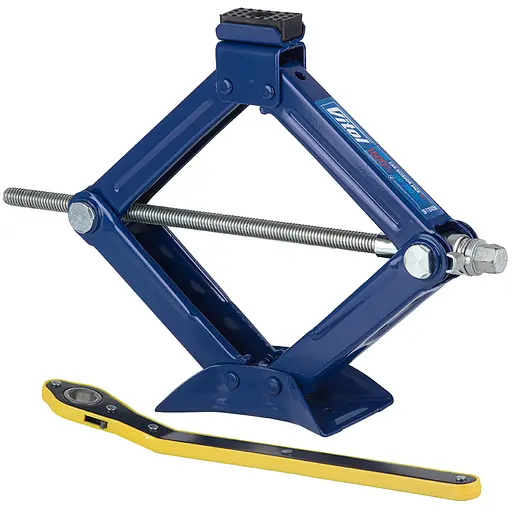 Домкрат гвинтовий ромбовидний Vitol з тріскачкою 1.5т 104-390 мм 2.7 кг (DB-T10105B) - фото 1