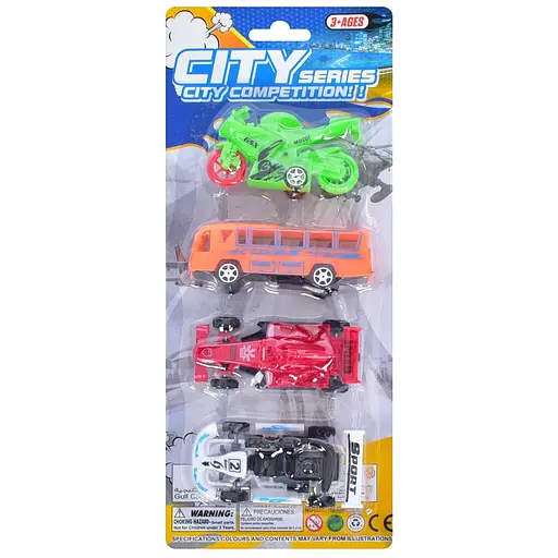 Набор транспорта, 9 см, L778-9A-11A (В ассортименте)