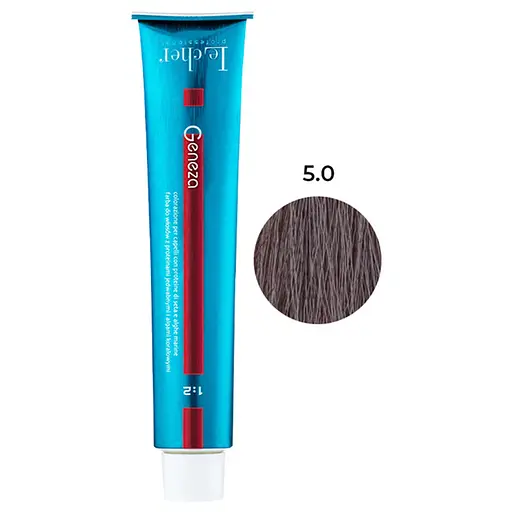 Професійна стійка аміачна крем-фарба для волосся Le Cher Geneza 5.0 з протеїнами шовку 100 мл - фото 1