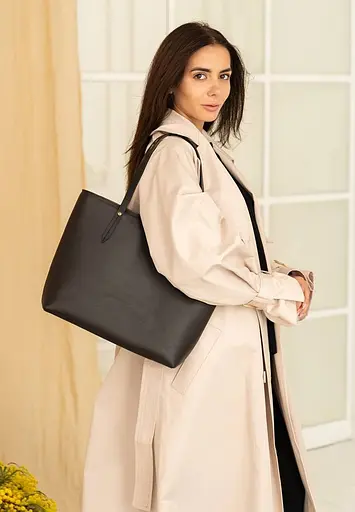 Шкіряний шоппер Walker Mini коричневий краст - фото 2