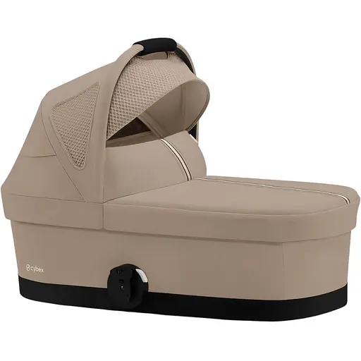 Коляска Cybex Balios S Lux TPE Almond Beige з бампером + Люлька Cybex S Almond Beige бежева - фото 3