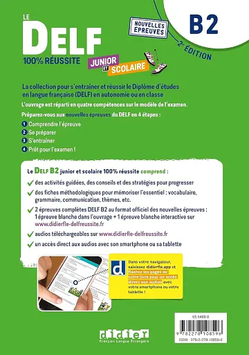 Le DELF B2 100% réussite Junior et scolaire Livre + didierfle.app - фото 2