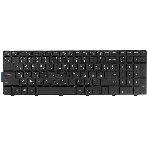 Клавиатура для ноутбука Dell 15-5547/ Black Ru черная рамка (A1597)