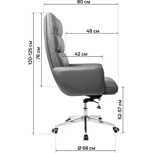 Офісне крісло GT Racer B-8995, чорне (B-8995 Black) - фото 12