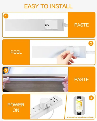 Кухонний світильник Daymeet Under Cabinet ультратонкий з регульованою яскравістю 30 см кольоровий - фото 6