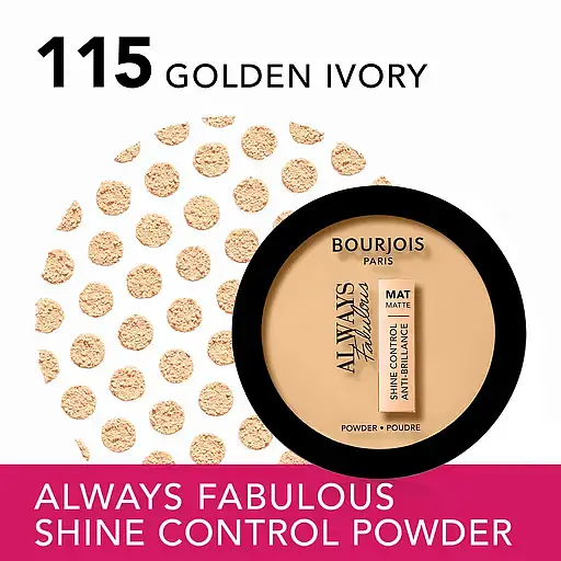 Компактна пудра Bourjois Always Fabulous відтінок 115 (Golden Ivory) 10 г (8000019656500) - фото 2