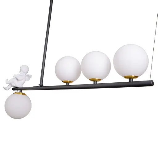 Люстра підвісна Brille E27 60W BK (BR-01 655S/4) - фото 3