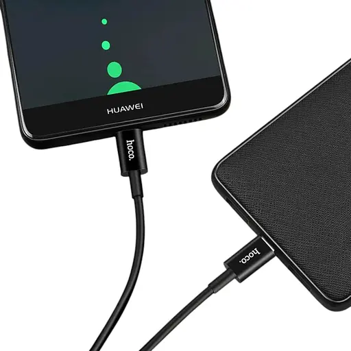 Кабель Type-C to Type-C 100 см посилений Hoco X23 Skilled чорний - фото 1