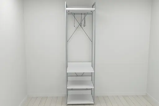 Шафа Гардероб Уні секція 3 серії Конект Ferrum-decor 220x60x50см Сірий метал ДСП Білий 32 мм (FRD-104527) - фото 8