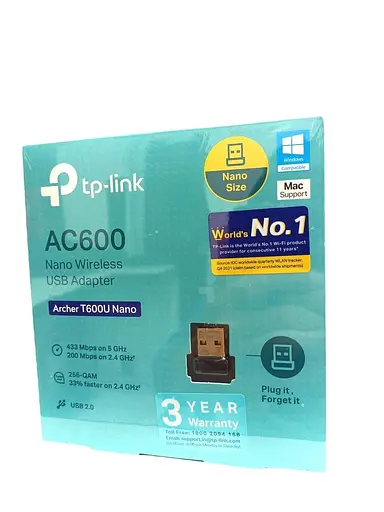Адаптер Wi-Fi USB TP-Link Archer T600U NANO - фото 2