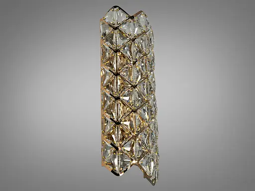 Кришталеве бра золото з кристалами м′яке світо - фото 2