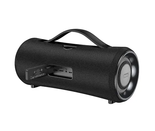 Колонка портативна Hoco HA10 Oleada з LED-підсвіткою чорна - фото 3