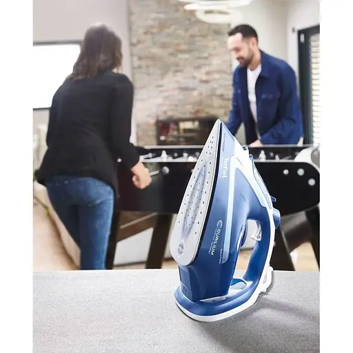 Утюг Tefal Easygliss 2 FV5770E0 сине-белый [91247] - фото 9