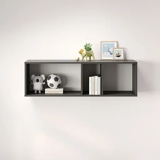 Полка настенная MebelStar Лилу 110x27x34 см Антрацит (MBS-1362)