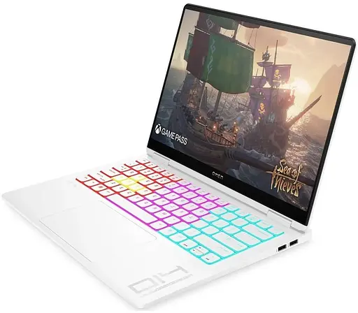 Ноутбук HP 14 OMEN Gaming 14-fb0022ua 14"2.8K OLED,400n/Ultra7-155H(4.8)/16Gb/SSD1Tb/GF RTX 4050,6GB /Пидсв/DOS/White (A49ZSEA) - фото 2