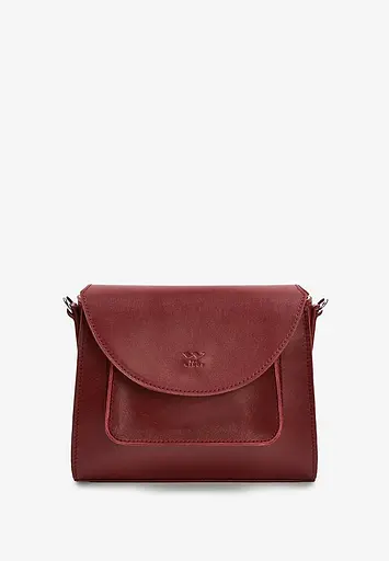Жіноча шкіряна сумка Liv бордова - фото 5