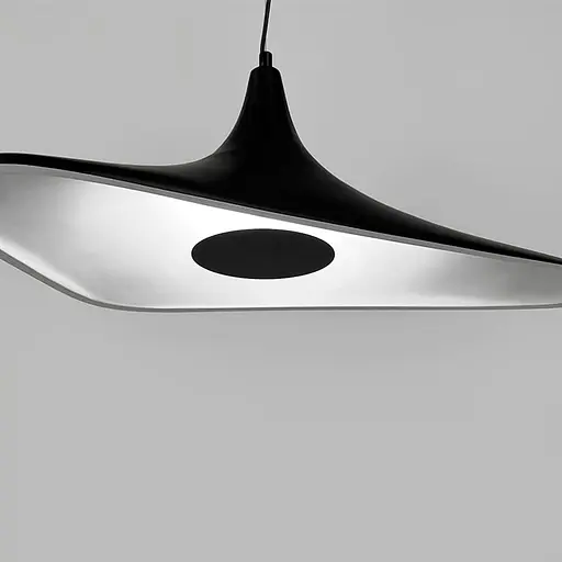 Світильник із унікальним чорним динамічним плафоном 70х45 см | Арт. MJ260-800 BK | Line F - фото 3