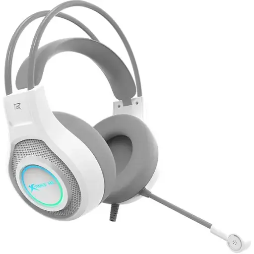 Ігрова гарнітура Xtrike Me GH-515 USB+3.5 мм 7 режимів RGB кабель 2 м біла - фото 4