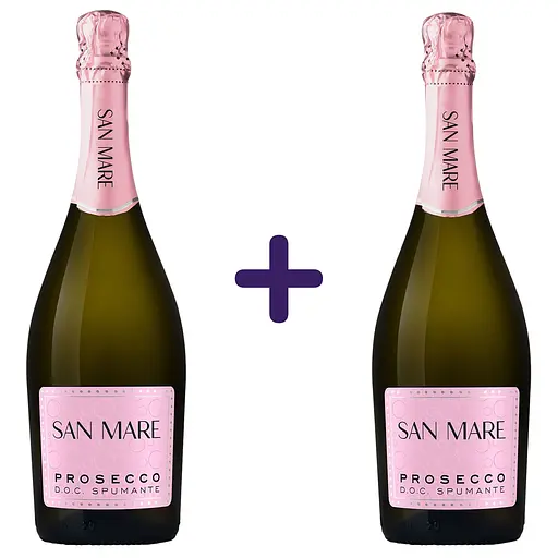 Вино ігристе San Mare Prosecco DOC Spumante екстрасухе біле 11% 1.5 л (2 шт. х 0.75 л) - фото 1