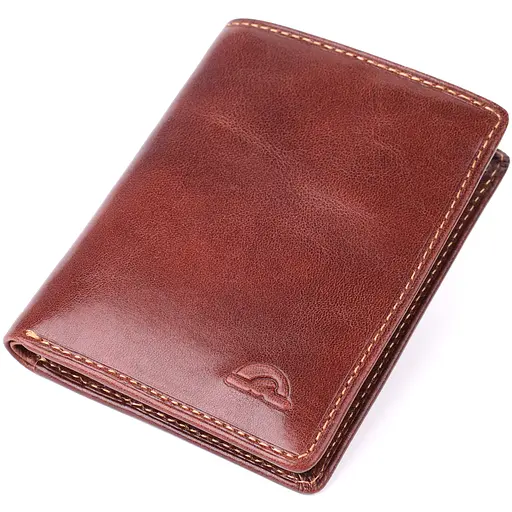 Кошелек для мужчин из натуральной глянцевой кожи Tony Perotti 8х10.5х0.5 см acs0032250 - фото 1