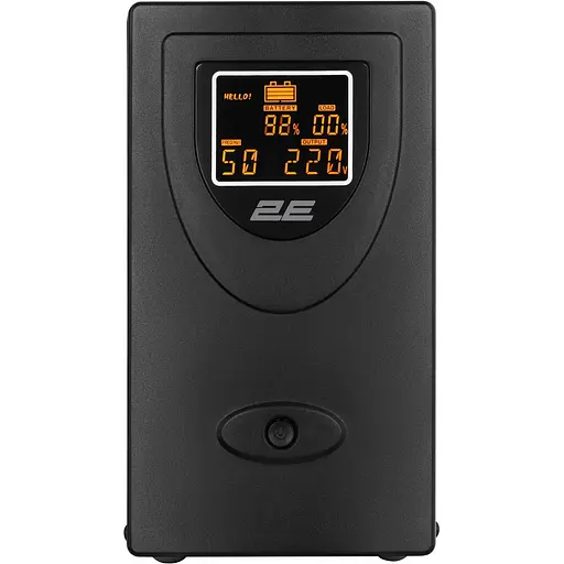 Источник бесперебойного питания 2E DD2000, 2000VA/1200W, LCD, USB, 2xSchuko - фото 2