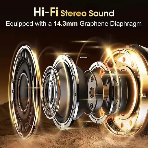 Бездротові спортивні навушники HD65 із зарядним кейсом і мікрофоном Bluetooth-навушники для спорту Чорні - фото 6