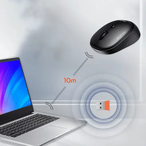 Бездротова миша MEETION R571 USB Nano 2.4G чорна - фото 8