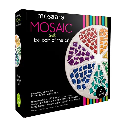 Набір для творчості скляна мозаїка Квітка Mosaaro MA2034, 2 рівень - фото 1