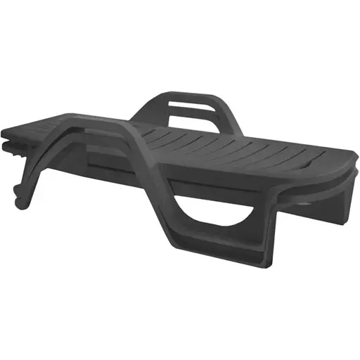 Шезлонг пластиковий Bica Zanzibar, графіт - фото 2