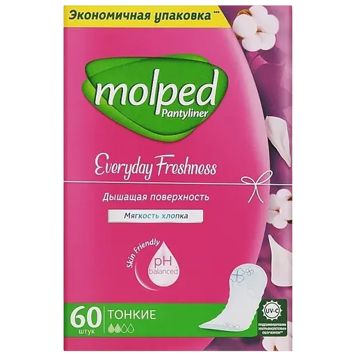 Ежедневные прокладки Molped Everyday Freshness 60 шт. - фото 2
