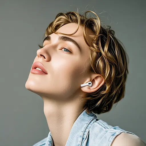 Бездротові навушники BOROFONE BW87 Mist true wireless BT headset with touch screen White - фото 9