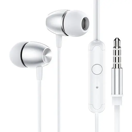 Навушники Borofone BM57 Platinum Сталевий