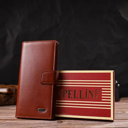 Чоловічий шкіряний гаманець Canpellini 9.5х19х2 см acs0025728 - фото 9