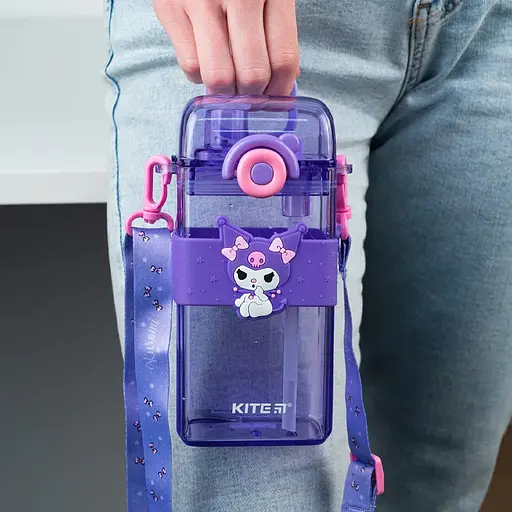 Бутылочка для воды Kite HK-1 Kuromi 500 мл фиолетовая (HK24-1203-1) - фото 9